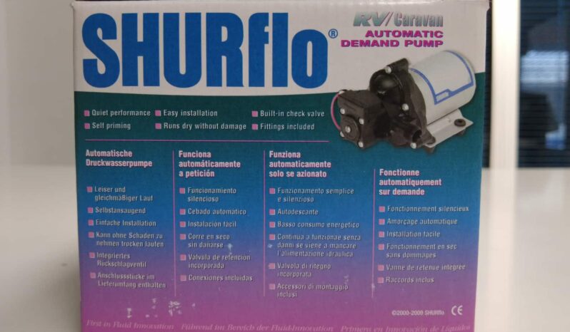 BOMBA DE AGUA SHURFLO 10L lleno