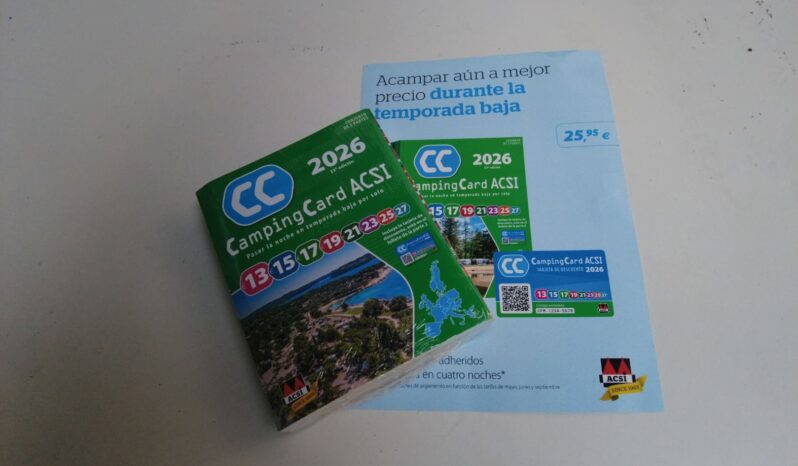 CAMPING CARD ACSI 2026 lleno