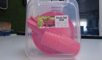 SET DE PÍCNIC ROSA lleno