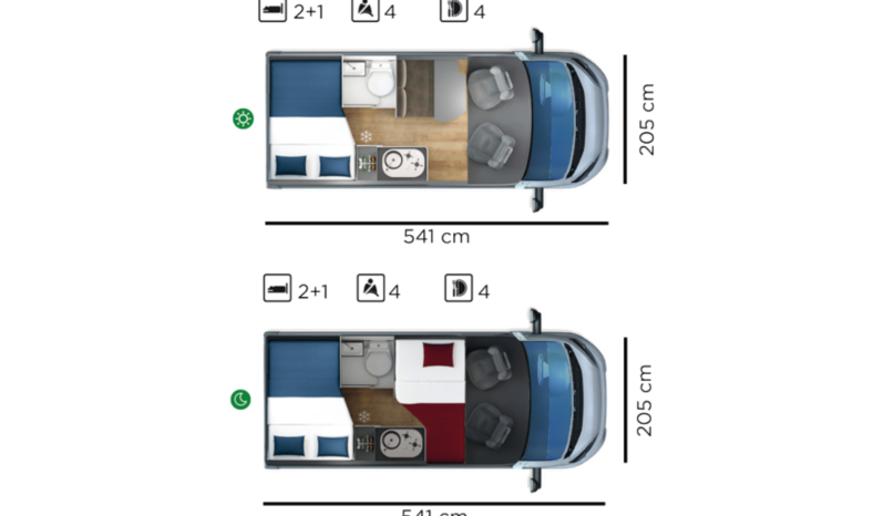 CAMPER GIOTTILINE GIOTTIVAN 54T lleno